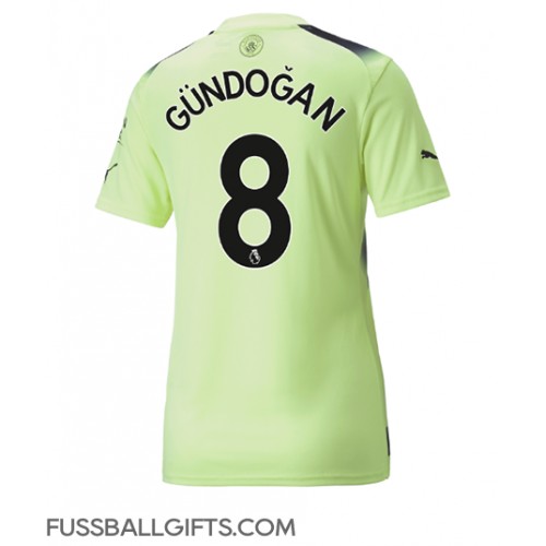 Manchester City Ilkay Gundogan #8 Fußballbekleidung 3rd trikot Damen 2022-23 Kurzarm